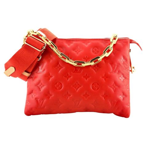 louis vuitton coussin bag monogram embossed lambskin pm